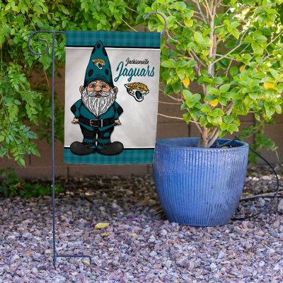 Rico Industries NFL Football Jacksonville Jaguars Gnome Spring 13" x 18" Double Sided Garden Flag Image 3