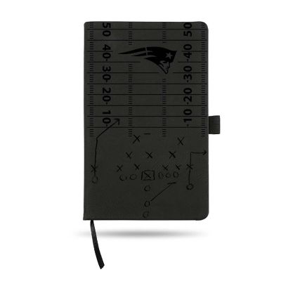 Rico Industries NFL Football New England Patriots Black Journal/Notepad 8.25" x 5.25"- Office Accessory Image 1