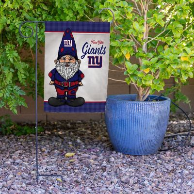 Rico Industries NFL Football New York Giants Gnome Spring 13" x 18" Double Sided Garden Flag Image 3