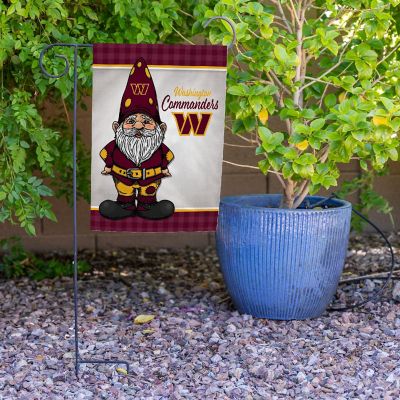 Rico Industries NFL Football Washington Commanders Gnome Spring 13" x 18" Double Sided Garden Flag Image 3