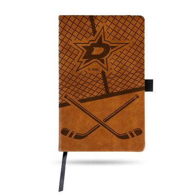 Rico Industries NHL Hockey Dallas Stars Brown Journal/Notepad 8.25" x 5.25"- Office Accessory Image 1