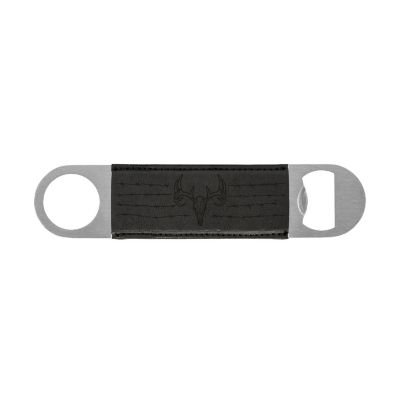 Rico Industries Wildlife   Black Faux Leather Laser Engraved Bar Blade - Great Beverage Accessory for Game Day Image 1