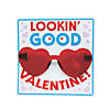 Rimless Heart Glasses Valentine Exchanges with Lookin&#8217; Good Card for 12 Image 1