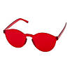 Rimless Red Glasses - 12 Pc. Image 1