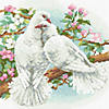 Riolis Diamond Mosaic Kit 11.75x11.75 White Doves Image 1