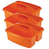 Romanoff Large Utility Caddy, Orange, Pack of 3 Image 1
