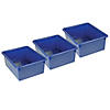 Romanoff Stowaway 5" Letter Box no Lid, Blue, Pack of 3 Image 1