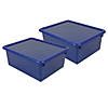 Romanoff Stowaway 5" Letter Box with Lid, Blue, Pack of 2 Image 1