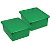 Romanoff Stowaway 5" Letter Box with Lid, Green, Pack of 2 Image 1