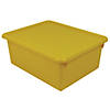 Romanoff Stowaway 5" Letter Box with Lid, Yellow, Pack of 2 Image 1
