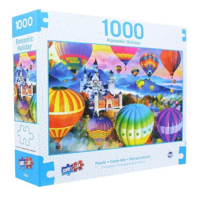 Romantic Holiday 1000 Piece Jigsaw Puzzle  Neuschwanstein Air Balloon Festival Image 2