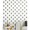 RoomMates Rose Lindo Half-Moon Peel & Stick Wallpaper Black Image 1