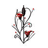 Ruby Blossom Candle Wall Sconce 14.75" Tall Image 1