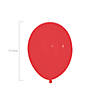 Ruby Red 11" Latex Balloons - 12 Pc. Image 1