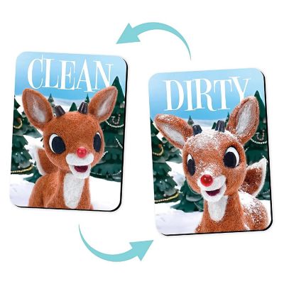 Rudolph the Red-Nosed Reindeer Double Sided Dishwasher Magnet Image 1