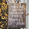 Rustic Wedding Seating Cermony Sign Image 1