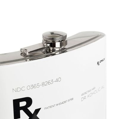 RX Boozemin 64 Ounce Oversized Stainless Steel Flask Image 2