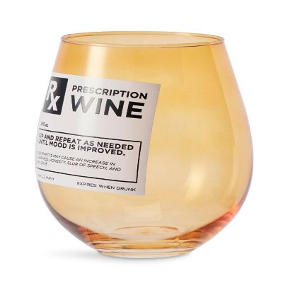 Rx Prescription 30-Oz Stemless Wine Glass Image 1