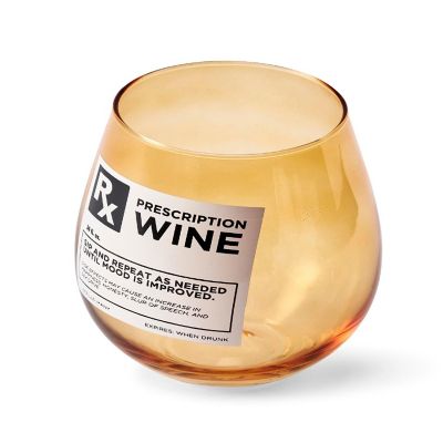 Rx Prescription 30-Oz Stemless Wine Glass Image 3