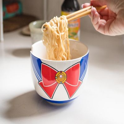Sailor Moon Japanese Dinnerware Set  16-Ounce Ramen Bowl, Chopsticks Image 3