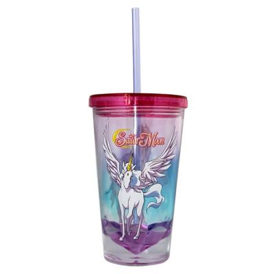 Sailor Moon Pegasus Diamond Bottom 16oz Carnival Cup w/ Straw & Lid Image 1
