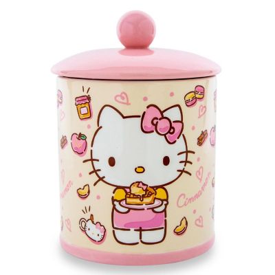 Sanrio Hello Kitty Apples and Cinnamon Ceramic Snack Jar  8 Inches Tall Image 2