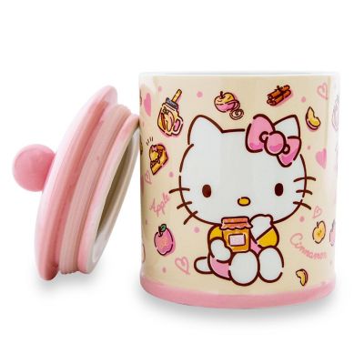 Sanrio Hello Kitty Apples and Cinnamon Ceramic Snack Jar  8 Inches Tall Image 3