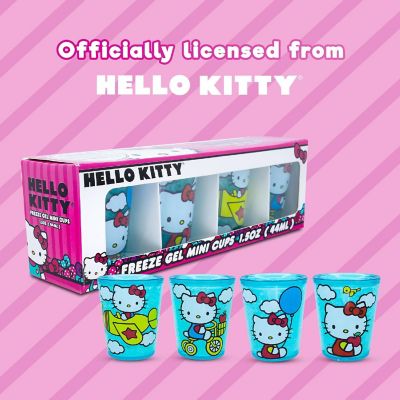 Sanrio Hello Kitty Classic Scenes 2-Ounce Freeze Gel Mini Cups  Set of 4 Image 1
