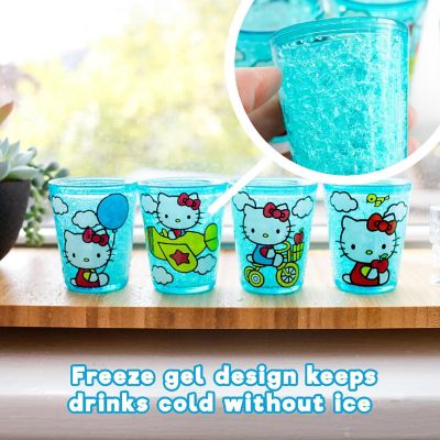 Sanrio Hello Kitty Classic Scenes 2-Ounce Freeze Gel Mini Cups  Set of 4 Image 3