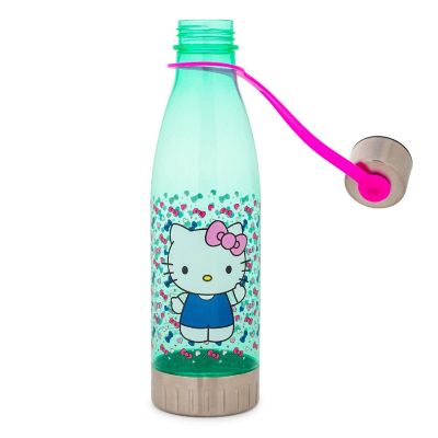 Sanrio Hello Kitty Hearts and Bows Water Bottle With Lid  Holds 20 Ounces Image 2