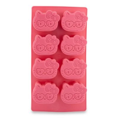 Sanrio Hello Kitty Hearts Silicone Ice Cube Tray  Makes 8 Cubes Image 1