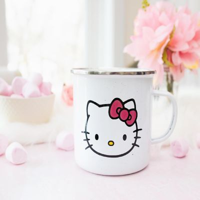 Sanrio Hello Kitty "Hello" Ceramic Camper Mug  Holds 20 Ounces Image 2