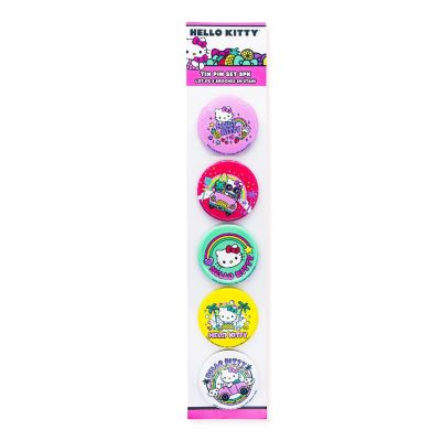 Sanrio Hello Kitty Pretty Pastels 5-Piece Tin Pin Button Set Image 2