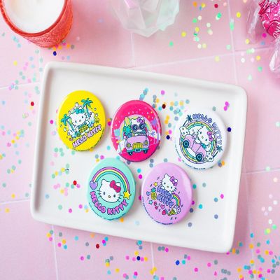 Sanrio Hello Kitty Pretty Pastels 5-Piece Tin Pin Button Set Image 3