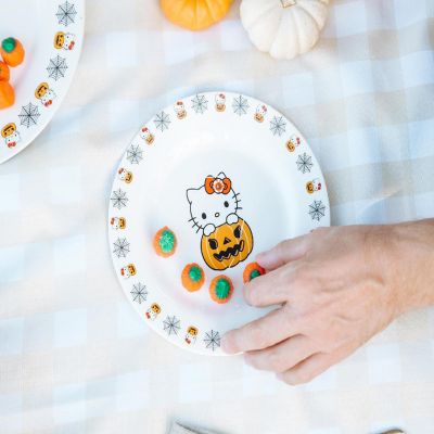 Sanrio Hello Kitty Pumpkin Boo 8-Inch Ceramic Dinner Plate Image 2