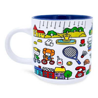 Sanrio Hello Kitty Red Map Ceramic Mug  Holds 13 Ounces Image 2