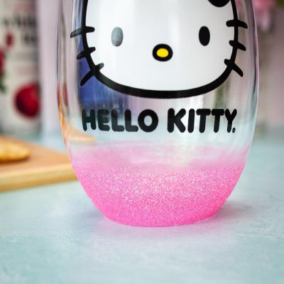 Sanrio Hello Kitty Teardrop Stemless Wine Glass  Holds 20 Ounces Image 3