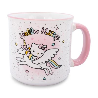Sanrio Hello Kitty Unicorn Star Ceramic Camper Mug  Holds 20 Ounces Image 1