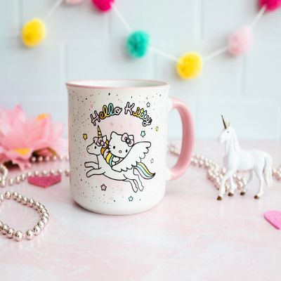 Sanrio Hello Kitty Unicorn Star Ceramic Camper Mug  Holds 20 Ounces Image 2