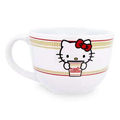 Sanrio Hello Kitty x Nissin Cup Noodles Ceramic Soup Mug  Holds 24 Ounces Image 1