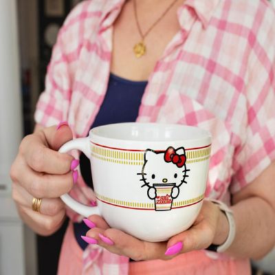 Sanrio Hello Kitty x Nissin Cup Noodles Ceramic Soup Mug  Holds 24 Ounces Image 2