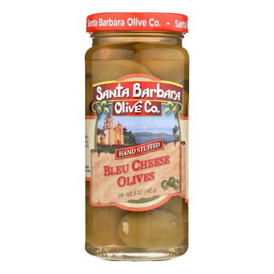 Santa Barbara Stuffed Olives - Bleu Cheese - Case of 6 - 5 oz. Image 1