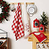 Santa Chef Claus Kitchen, Let It Snow Dishtowel Set Of 3 Image 1