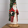 Santa With Cardinal & Wreath 12"H Resin Image 1
