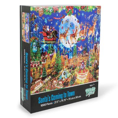 Santa's Coming to Town Christmas Holiday 1000 Piece Jigsaw Puzzle Image 1