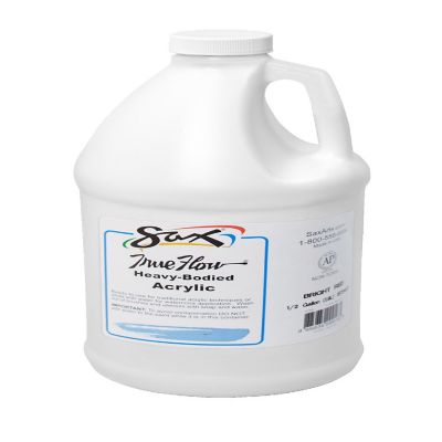 Sax Heavy Body Acrylic Paint, 1/2 Gallon, Blockout White Image 1
