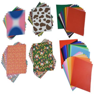 Sax Origami Paper School Pack, Assorted Patterns and Colors, 269 Sheets Image 2