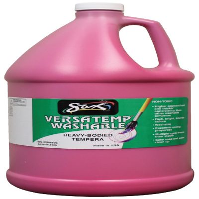 Sax Versatemp Washable Heavy-Bodied Tempera Paint, 1 Gallon, Magenta Image 1