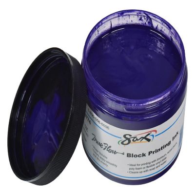Sax Water Soluble Block Printing Ink, 1 Pint Jar, Violet Image 1