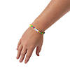 Sayings Rainbow Beaded Friendship Bracelets - 12 Pc. Image 1